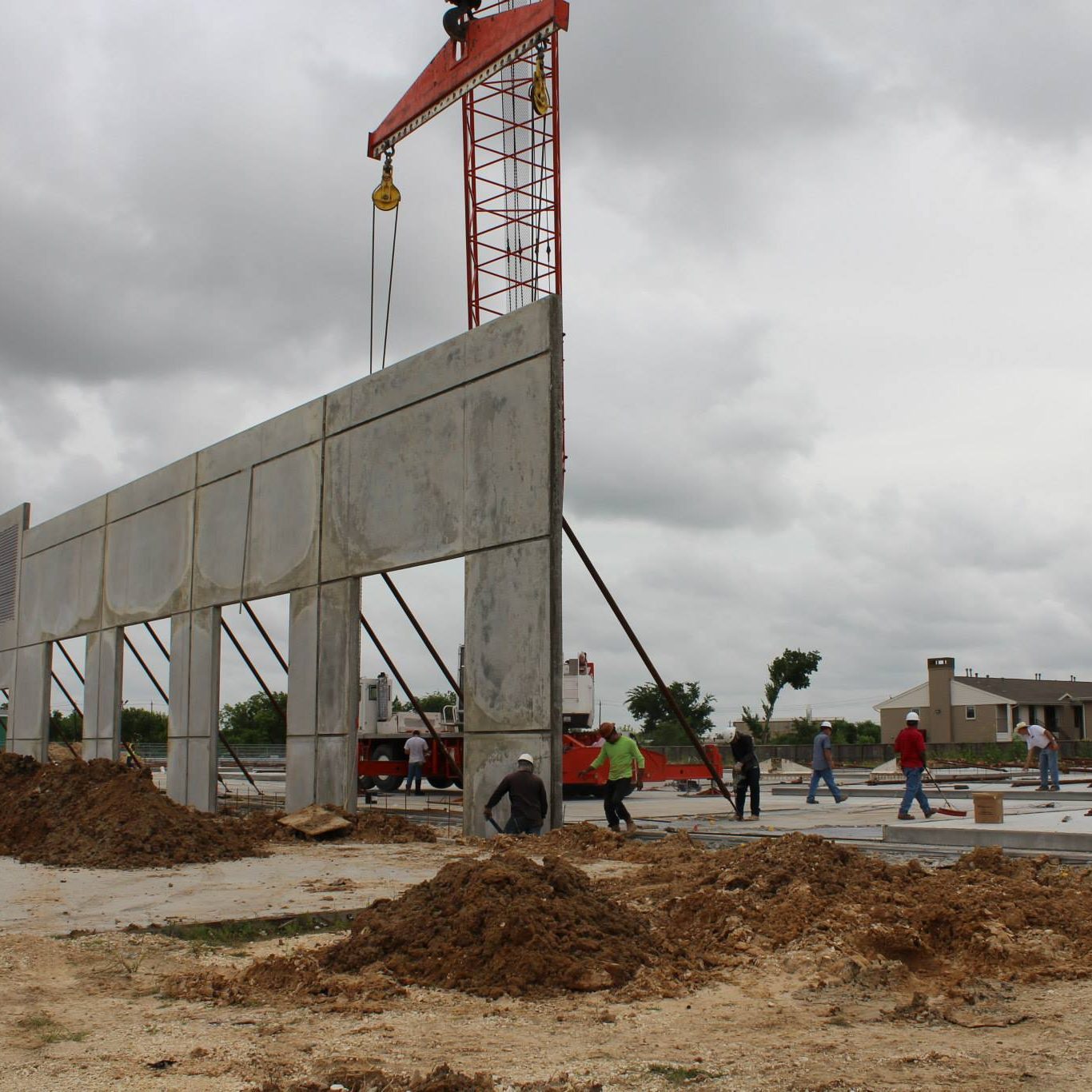 9191 Gulf Freeway: A-1 poured the concrete, installed side walls, ceiling, and retaining walls.