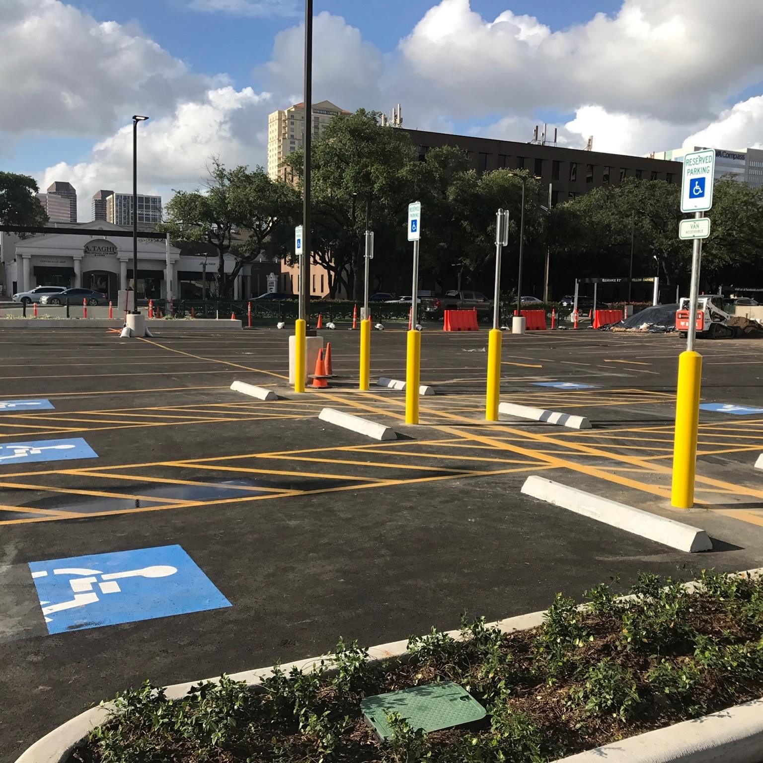 Revitalization of an existing asphalt parking lot along Westheimer